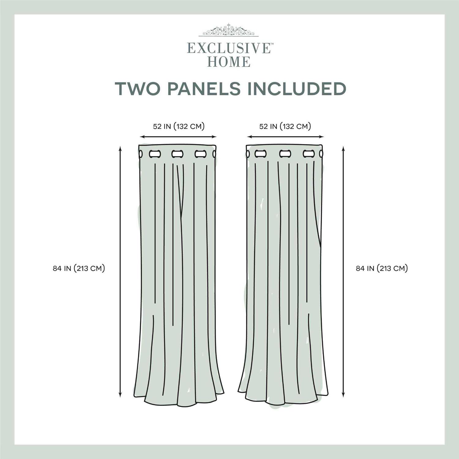 Exclusive Home Blackout Curtain Panel Pair Grommet Top - Image 5
