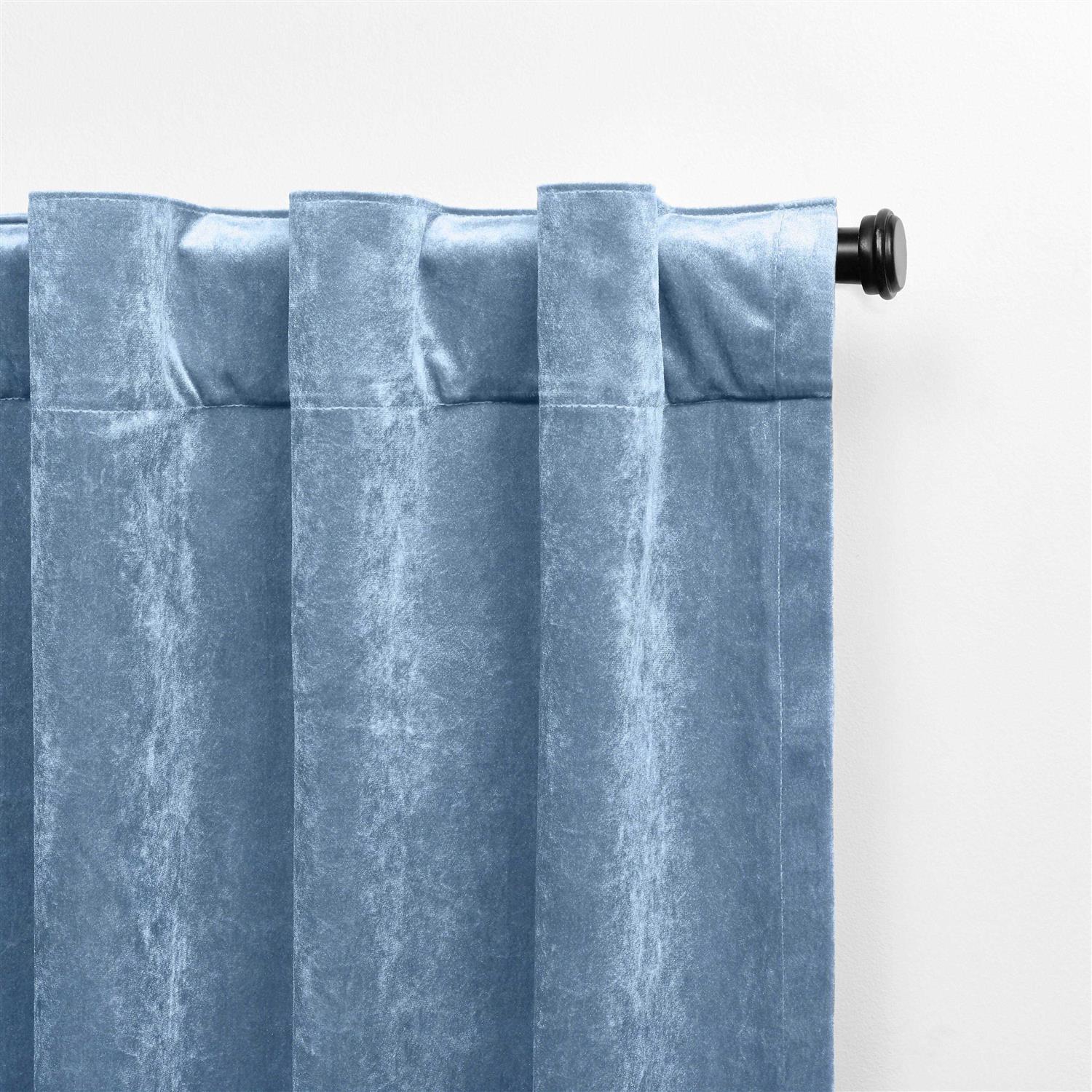 Exclusive Home Velvet Heavyweight Grommet Top Curtain Panel Pair - Image 3