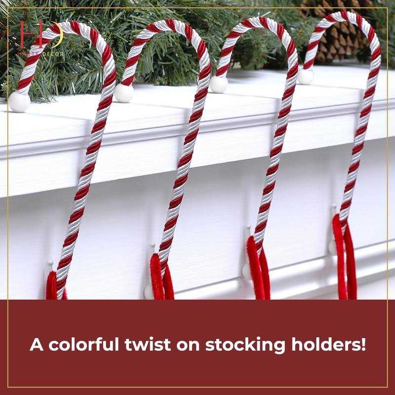 Candy Cane Stocking Holder Haute Decor - Image 5