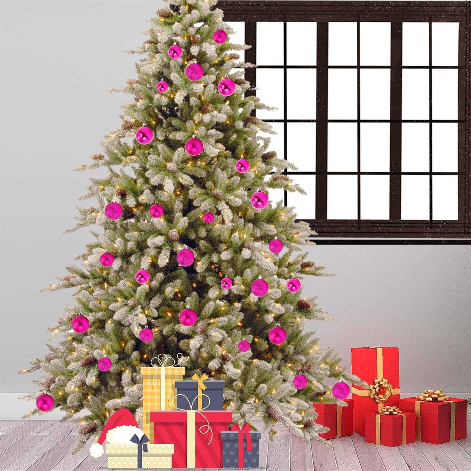 Emopeak 24Pcs Christmas Balls Ornaments For Xmas Christmas Tree - Image 3