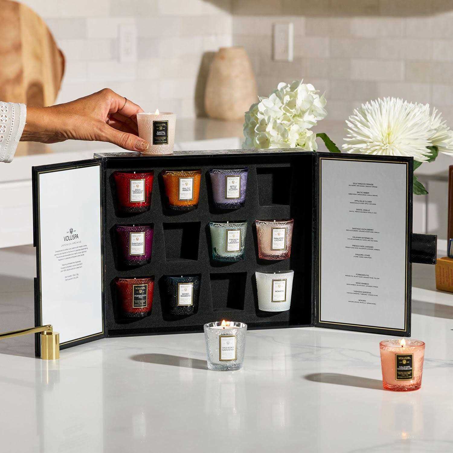 Voluspa Japonica Archive 12 Votive Candle Gift Set - Image 3