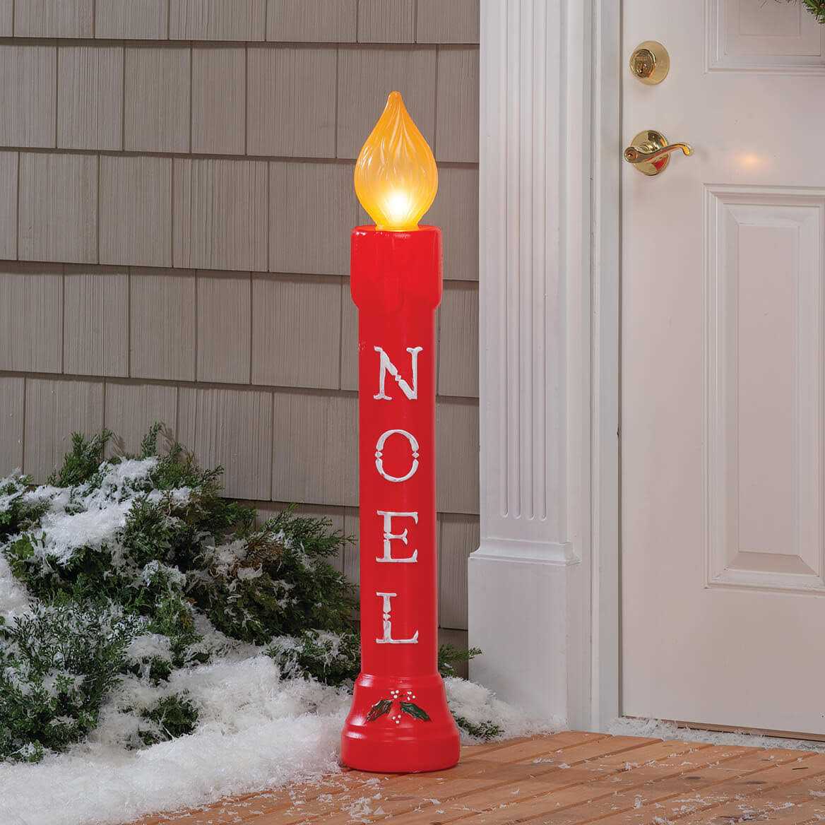 Union Products Christmas Decoration Red Noel Candle - Image 4