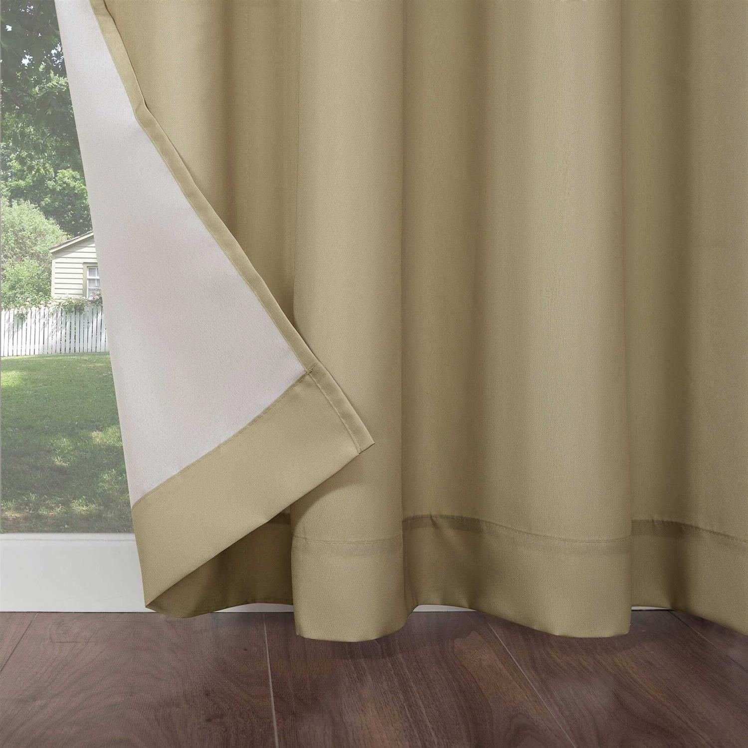 Sun Zero Sailor Indoor Outdoor UV Protectant Room Darkening Grommet Curtain Panel - Image 4