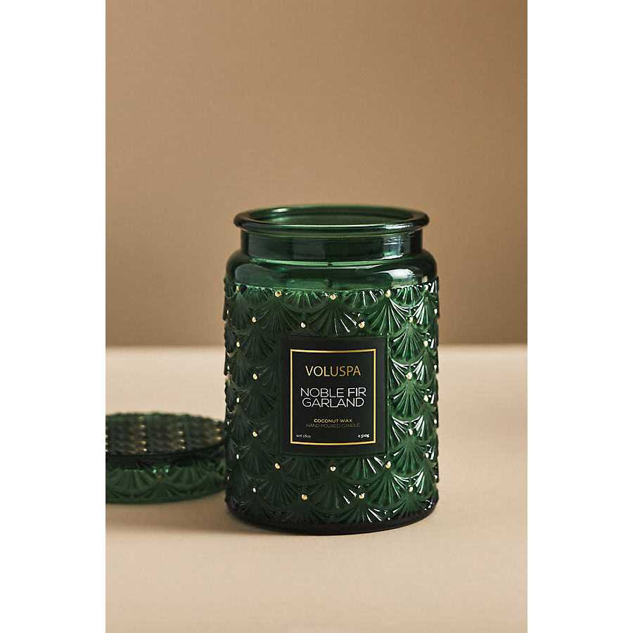 Voluspa Noble Fir Garland Large Jar Candle - Image 4