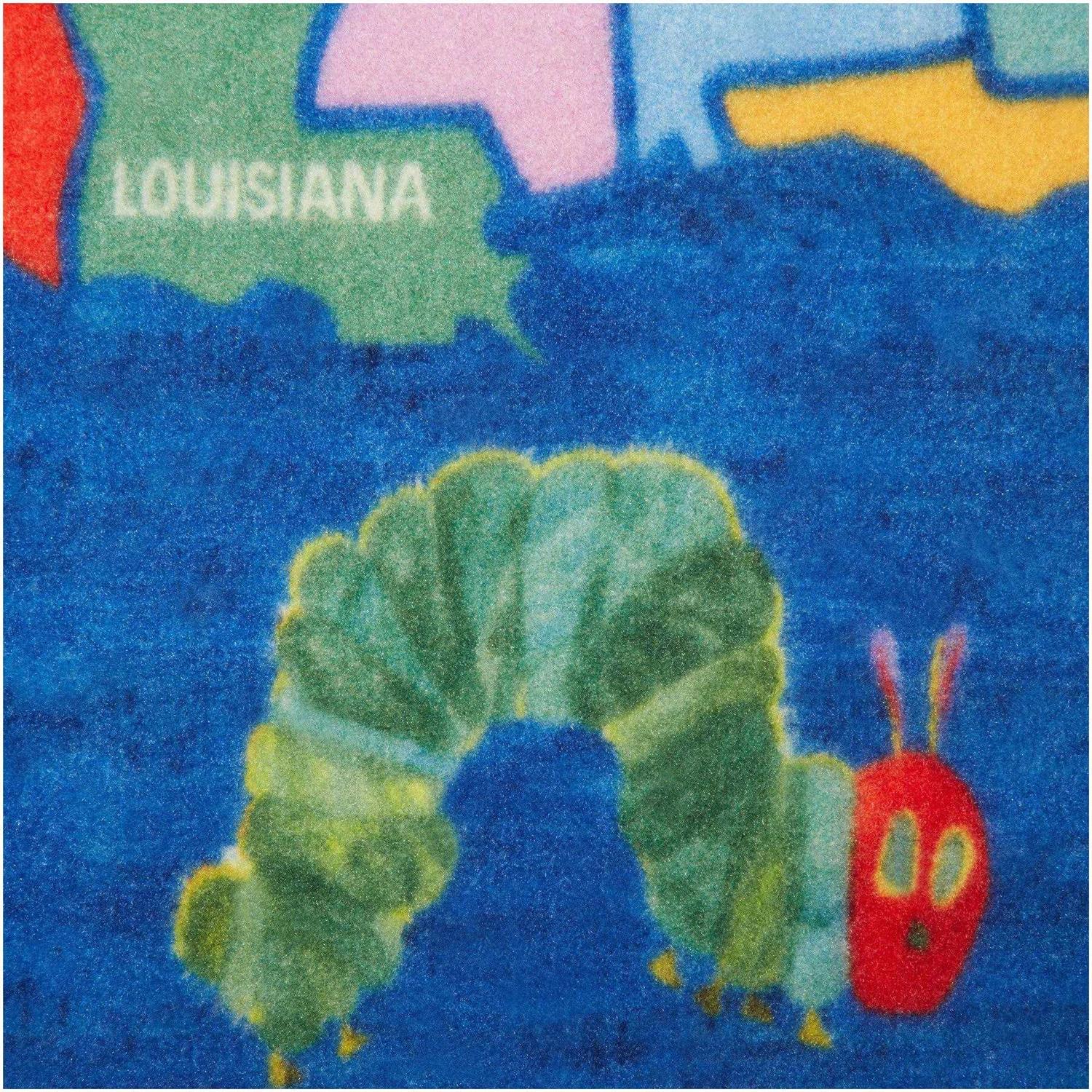 Eric Carle Elementary USA Map Kids Area Rug - Image 5