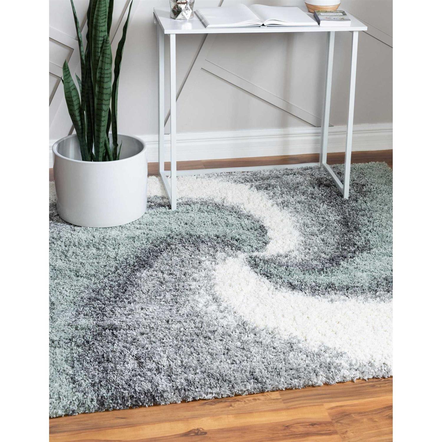 Soft Touch Shag Gray Area Rug - Image 5