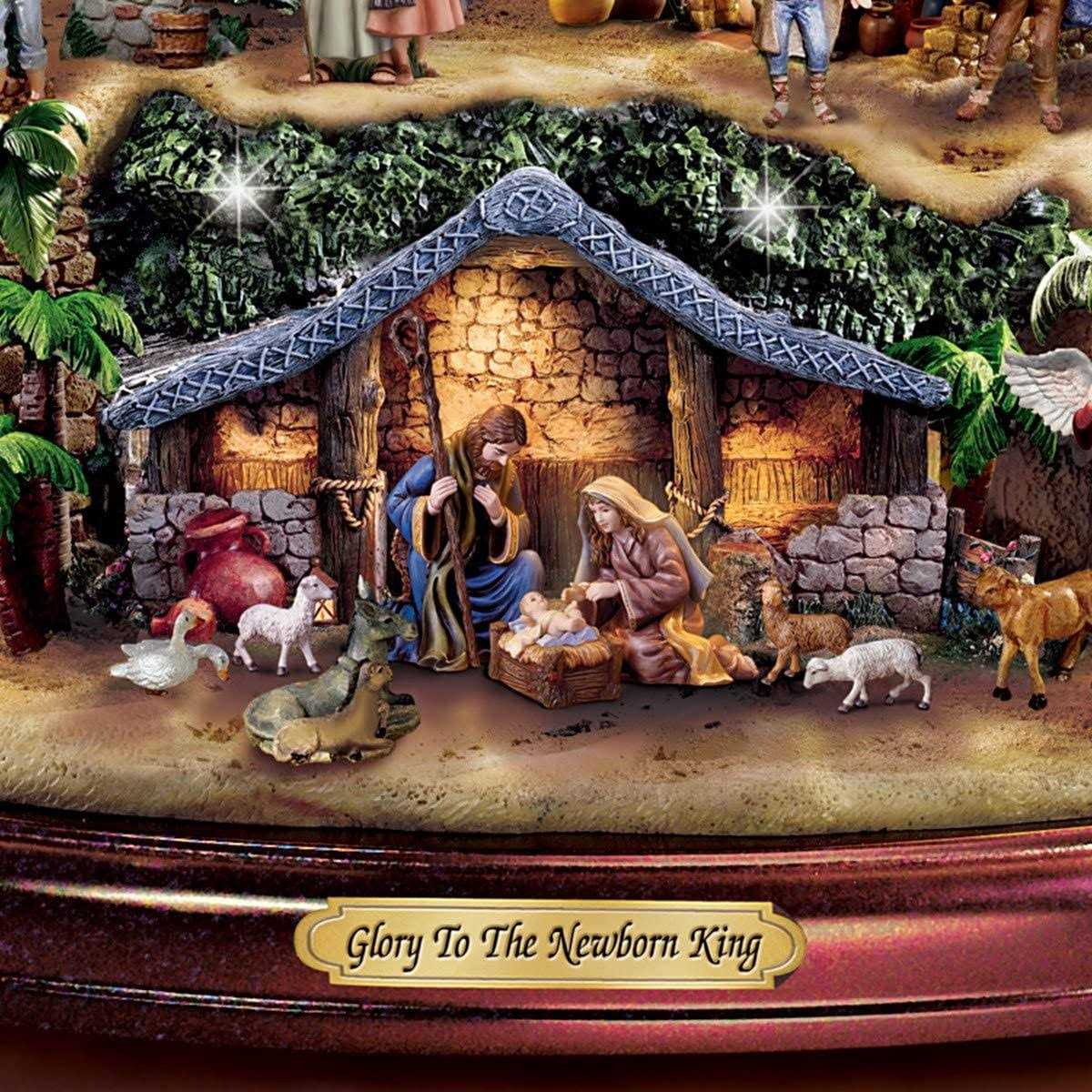 Thomas Kinkade Illuminated Nativity Tabletop Tree - Image 4