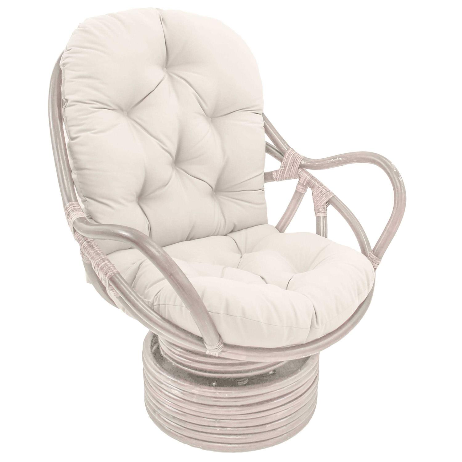 Blazing Needles 48-inch Solid Twill Swivel Rocker Cushion - Image 3