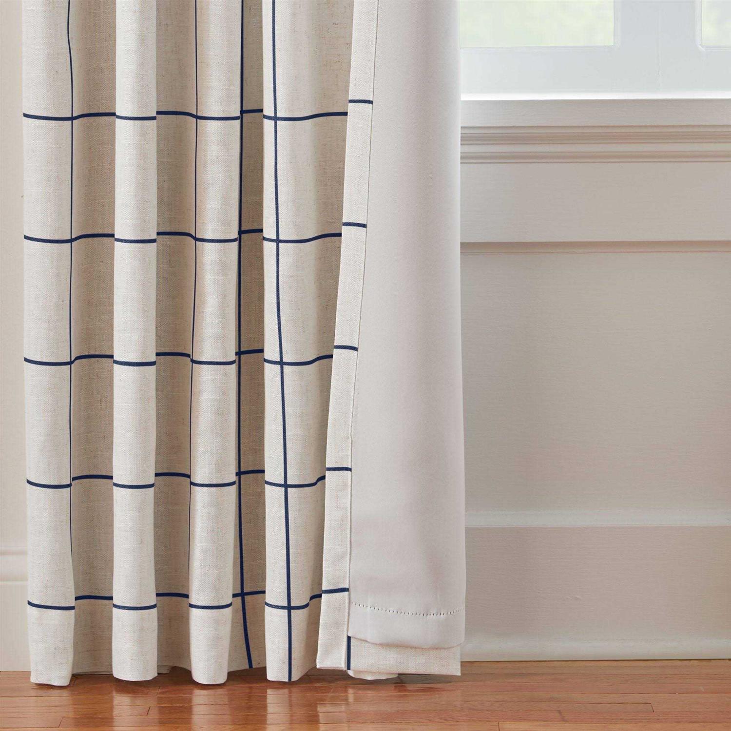 Elrene Brighton Windowpane Plaid Blackout Window Curtain Panel - Image 5