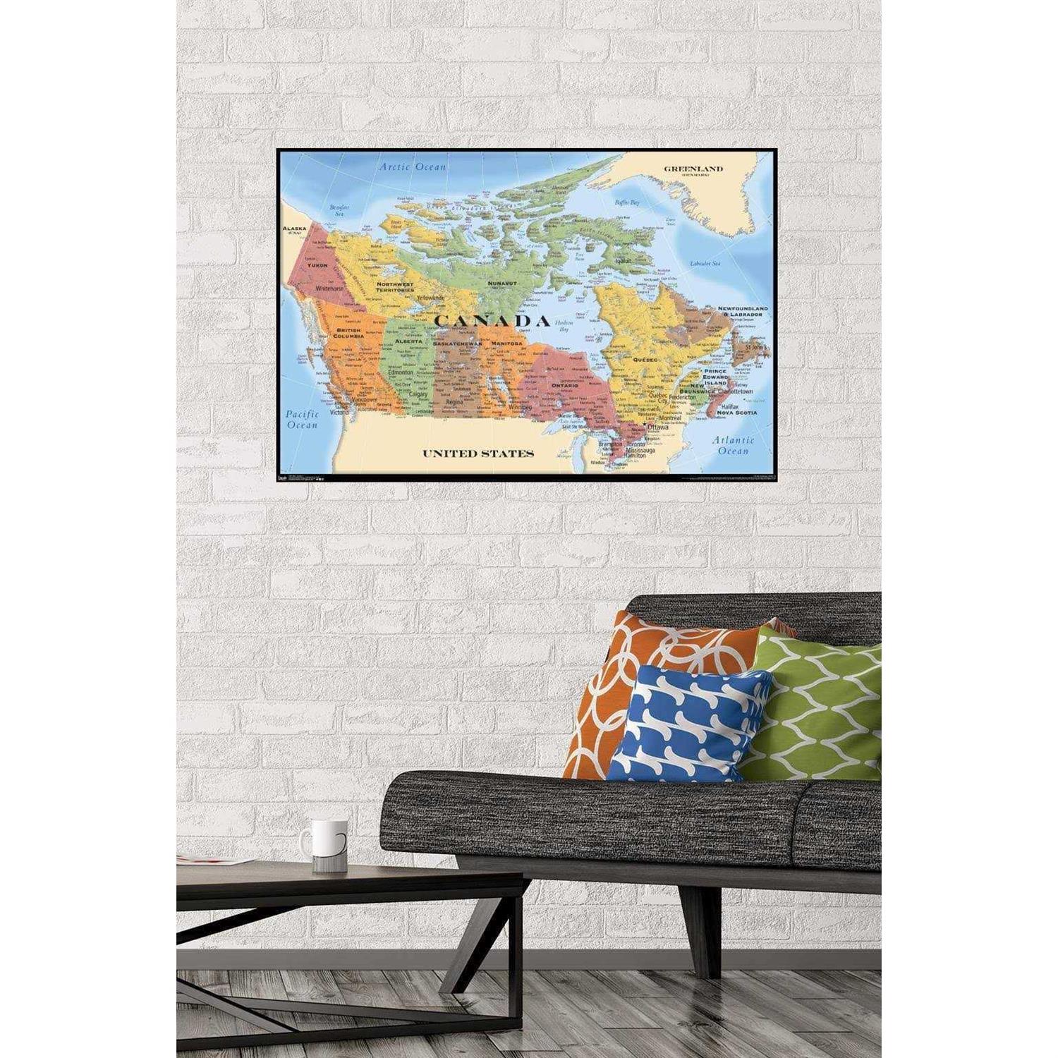 Trends International Map Canada Poster - Image 3