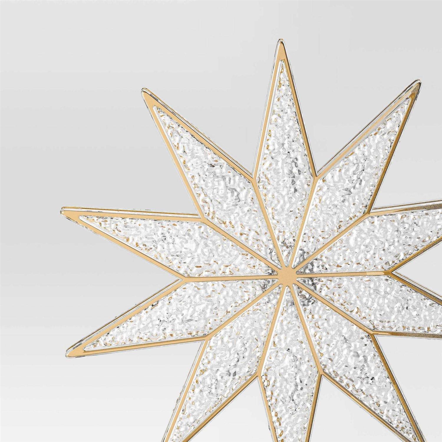 Wondershop 11.75 Pre-lit Plastic Starburst Christmas Tree Topper Gold - Image 4