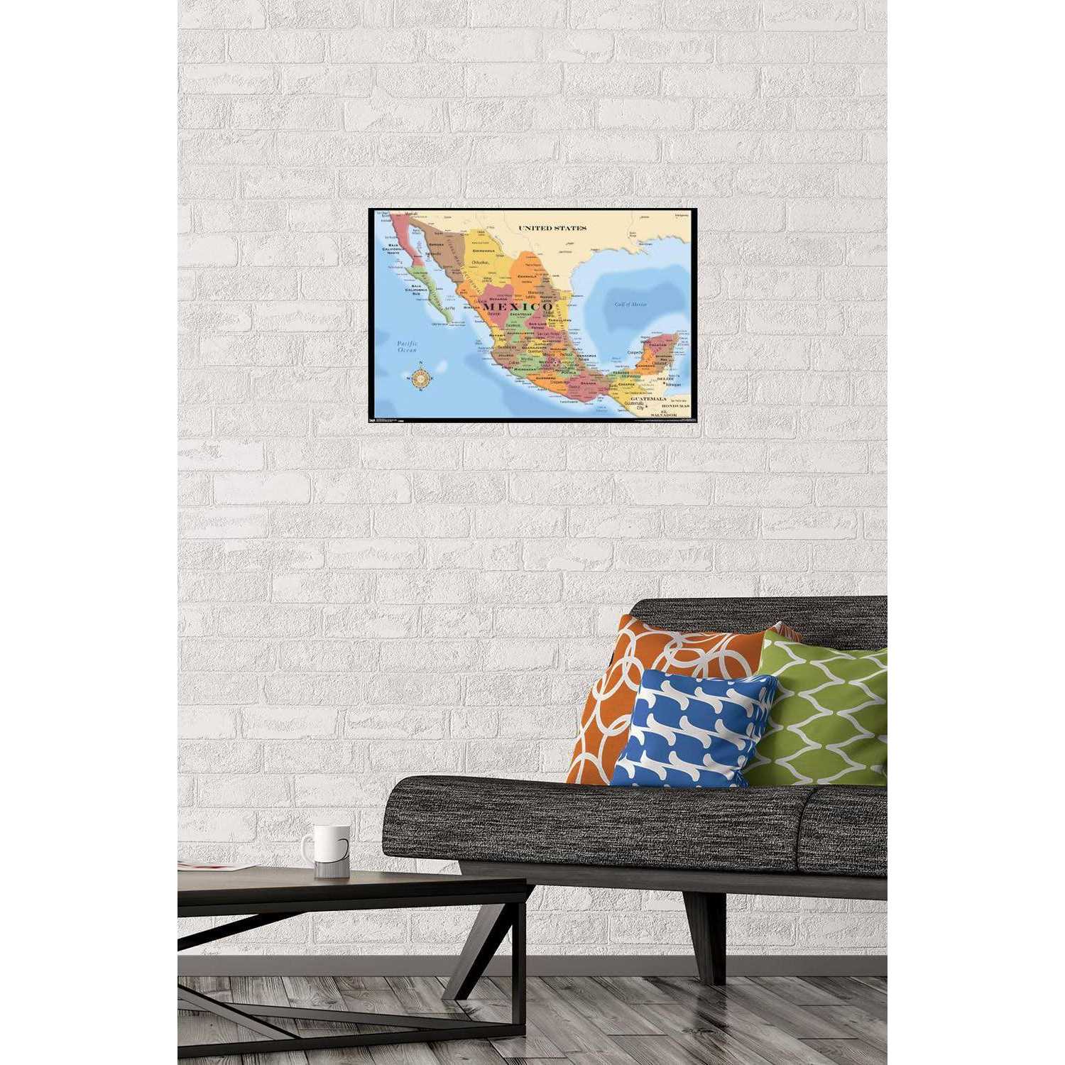 Trends International Map Mexico Wall Poster - Image 4