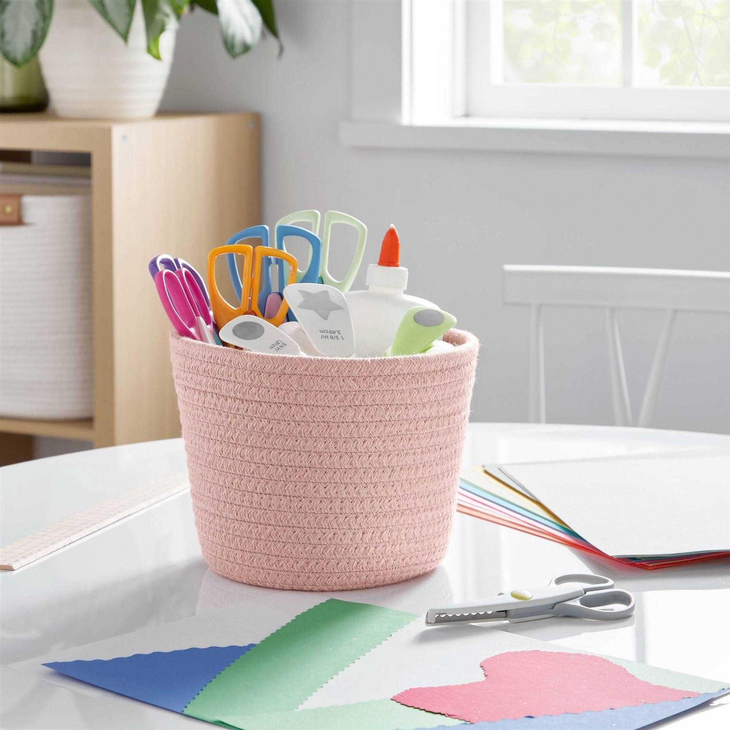 Brightroom Decorative Coiled Rope Basket - Image 3