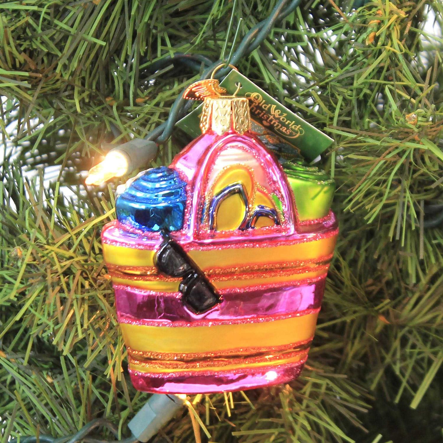 Beach Bag Ornament Old World Christmas - Image 4