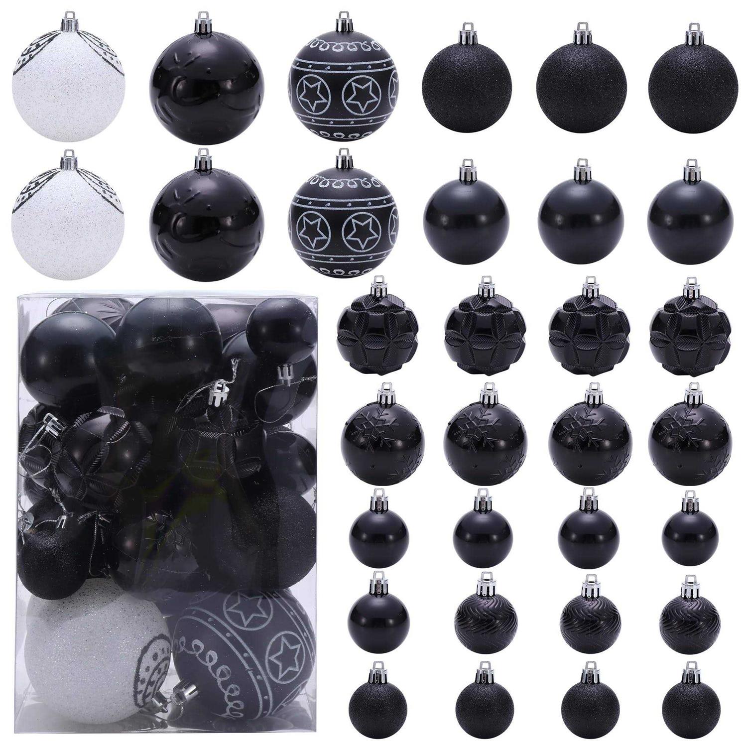 BIU 32PCS Christmas Ball Ornaments Shatterproof Large Christmas Ornaments Set Decorations for Xmas Tree Halloween Wreath Garland Decor Ornaments - Image 3