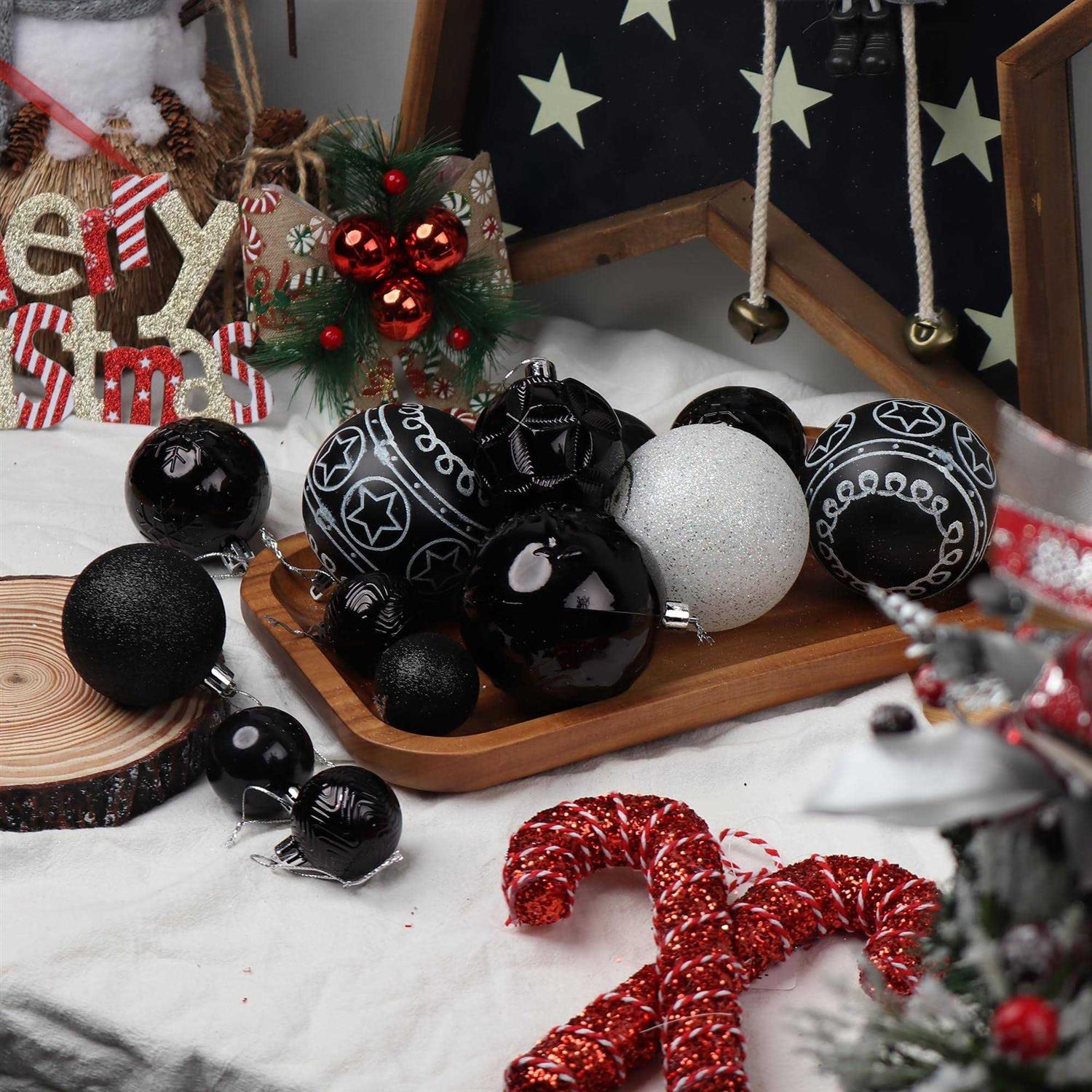 BIU 32PCS Christmas Ball Ornaments Shatterproof Large Christmas Ornaments Set Decorations for Xmas Tree Halloween Wreath Garland Decor Ornaments - Image 4