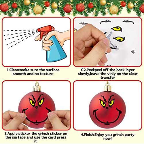 Christmas Stickers for Ornaments 48pcs Christmas Stickers for Ornaments Christma - Image 5