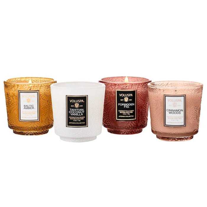 VOLUSPA Metallic Glow Pedestal Candle Gift Set - Image 3