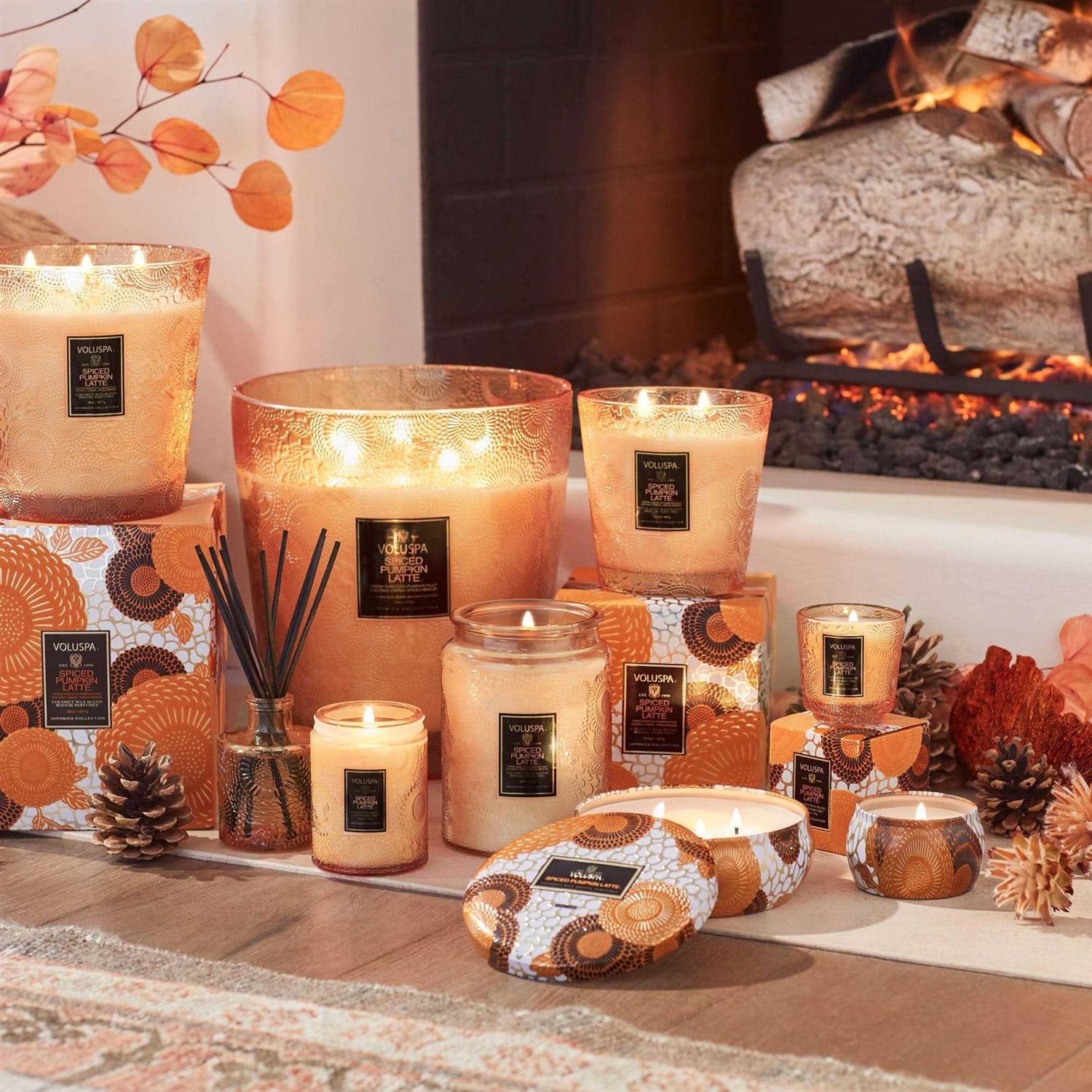 Voluspa Spiced Pumpkin Latte Large Jar Candle - Image 4