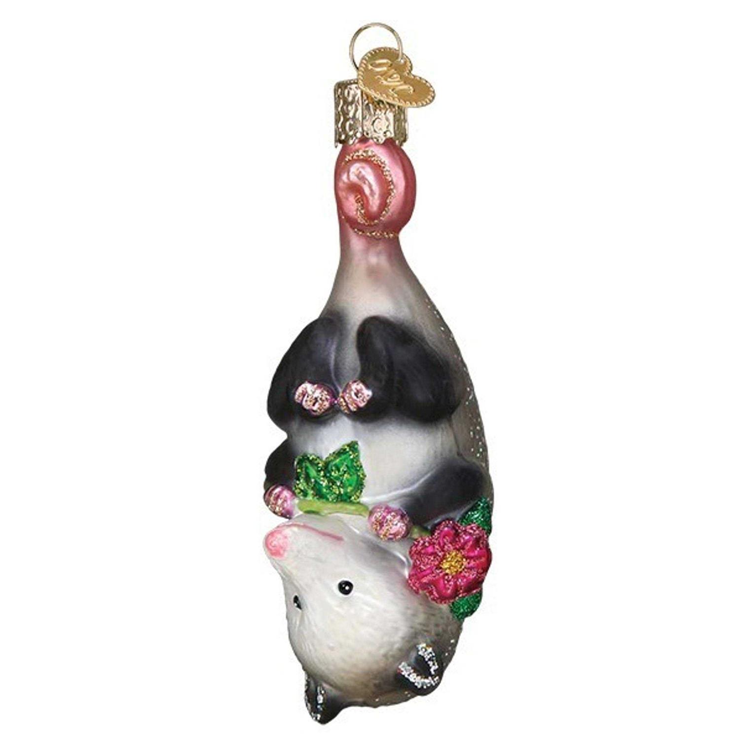 Blossom Opossum Ornament Old World Christmas - Image 3