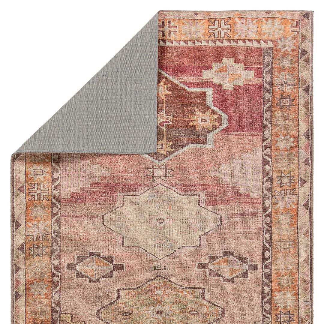 Birch Lane™ Debary Machine Washable Performance Orange/Pink/Brown Rug Rug - Image 3