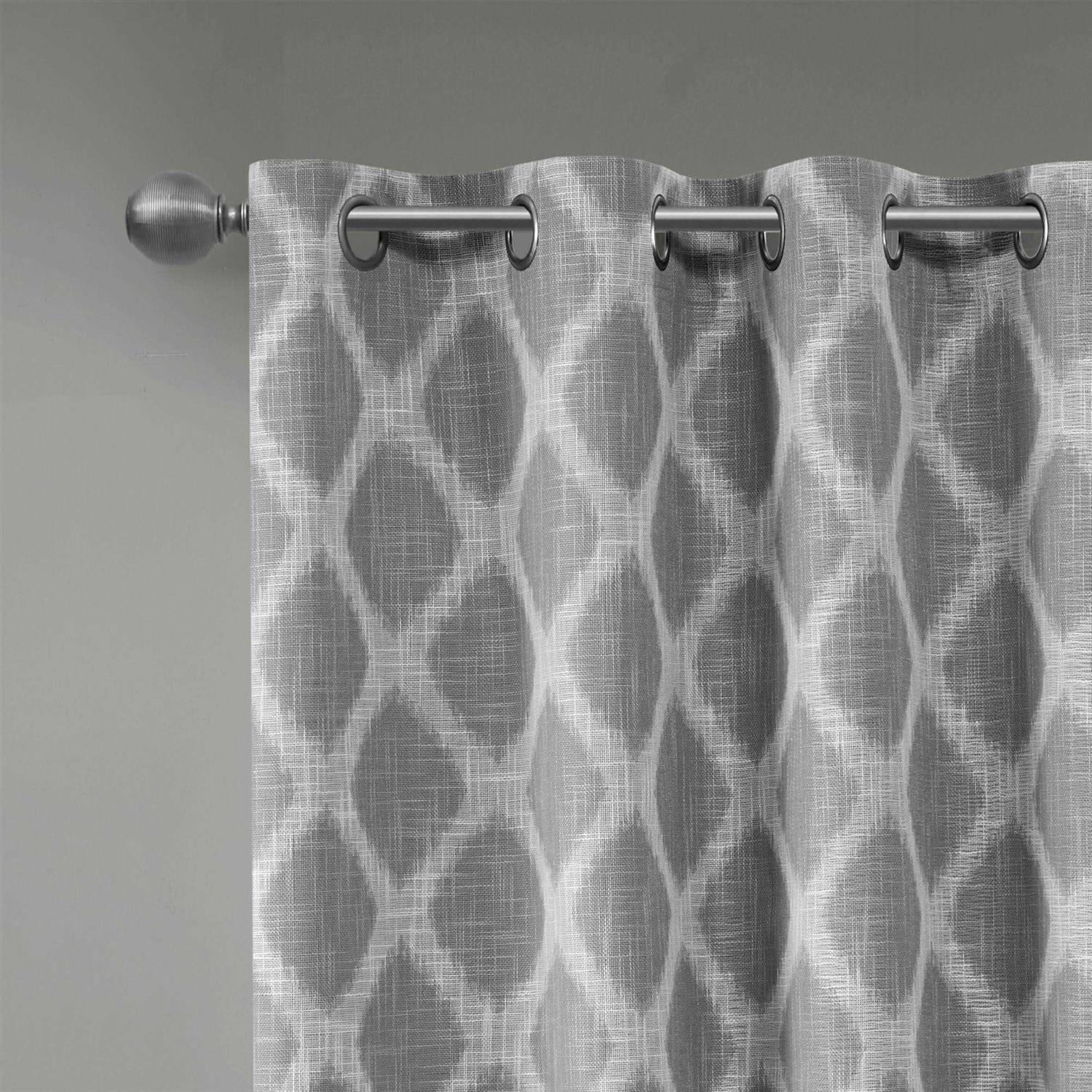 SunSmart Blakesly Printed Ikat Blackout Curtain - Image 3