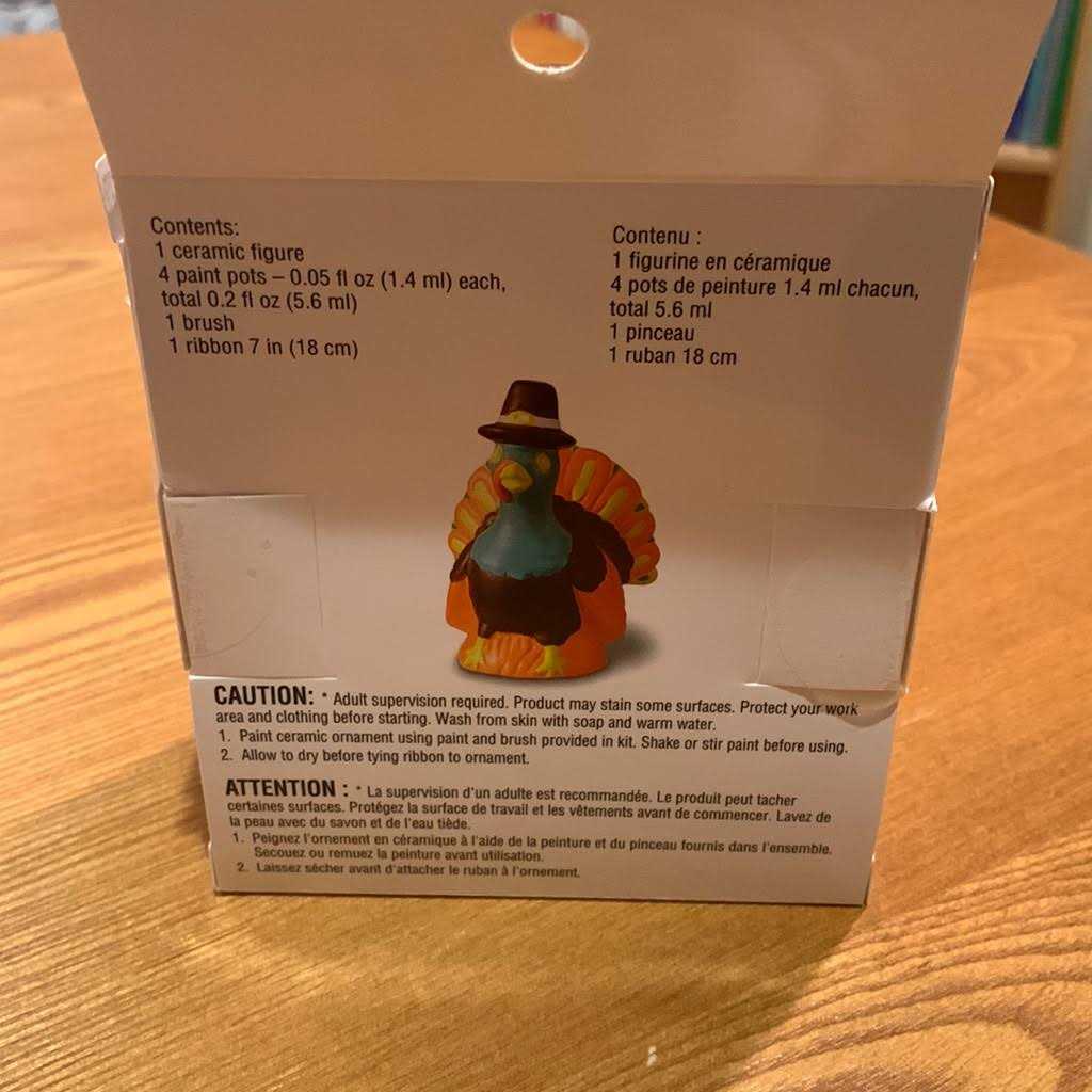 Color Your Way Ceramic Turkey by Creatology - Image 5