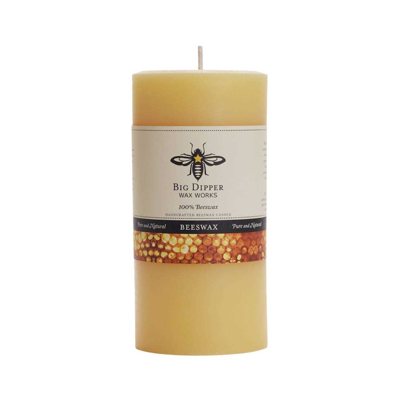 Big Dipper Wax Works Beeswax Pillar Candle - Image 4