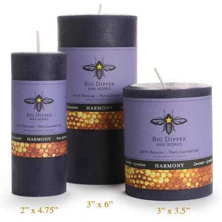 Big Dipper Wax Works Beeswax Pillar Candle - Image 4