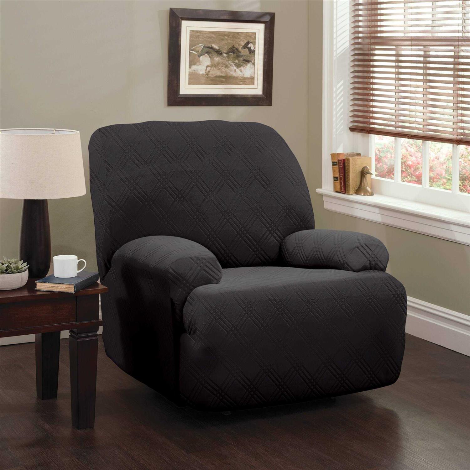 Stretch Sensations Stretch Double Diamond Recliner Slipcover - Image 3