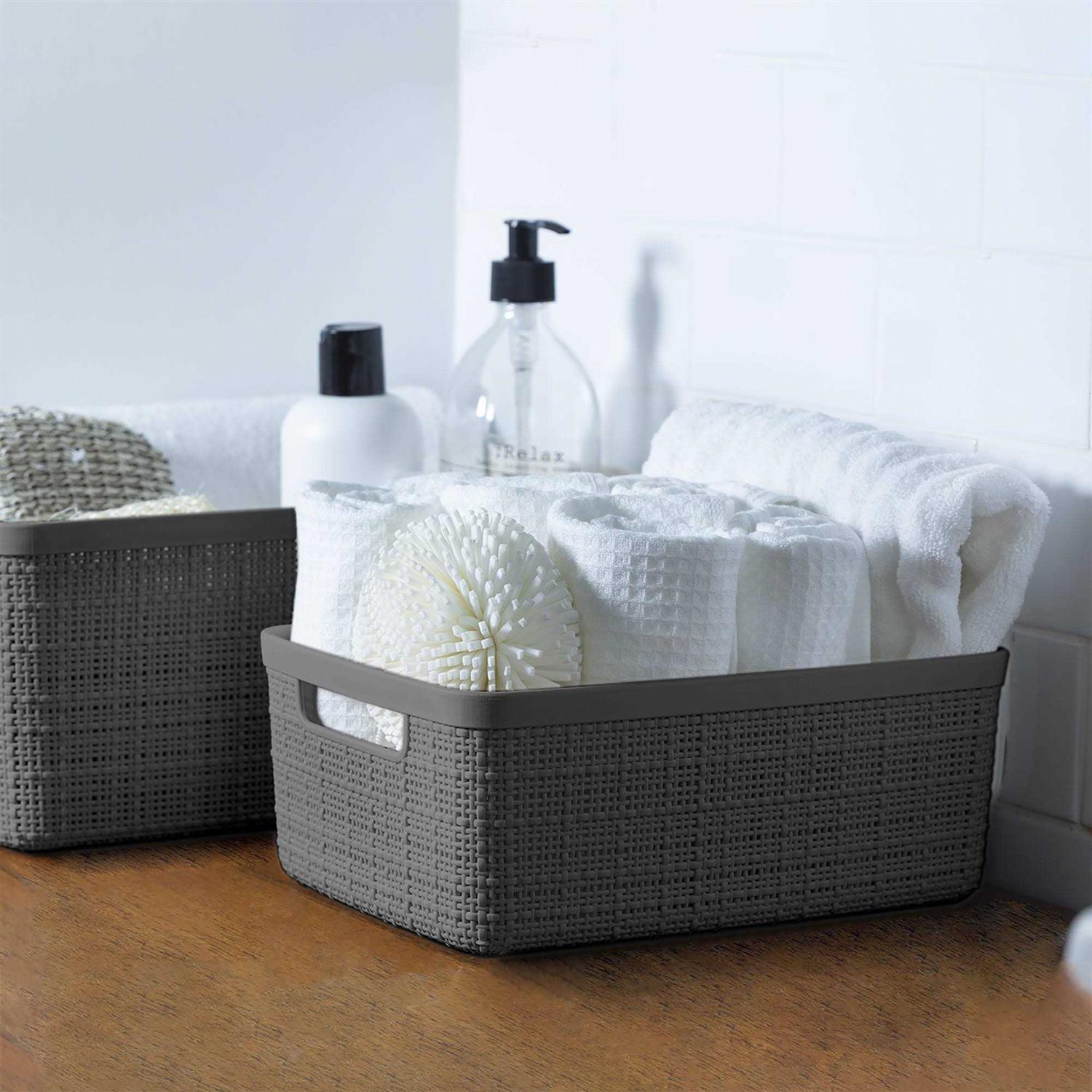 Curver Jute Basket Plastic Storage - Image 5