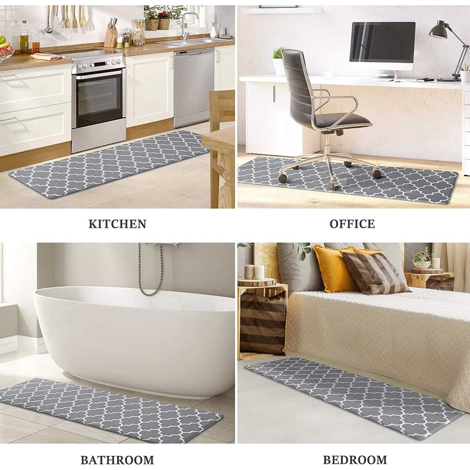 Wiselife Comfort Non-Slip Kitchen Mat Cushioned Anti-Fatigue - Image 3
